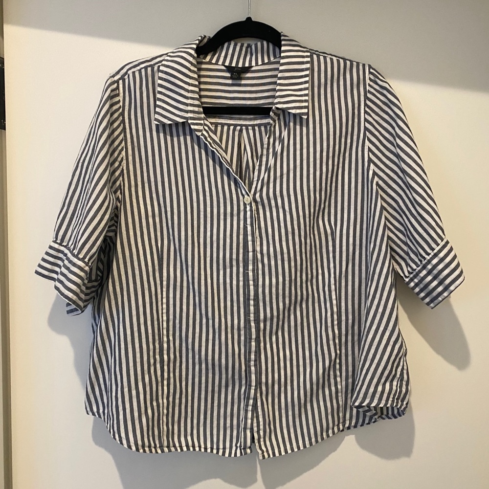 J. Crew Striped Button Down